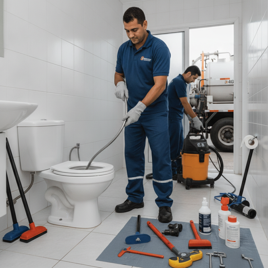 Como Funciona Desentupimento de Vaso Sanitário Profissional em SP