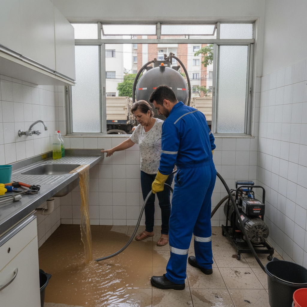O Que Fazer Quando o Esgoto da Cozinha Volta em SP