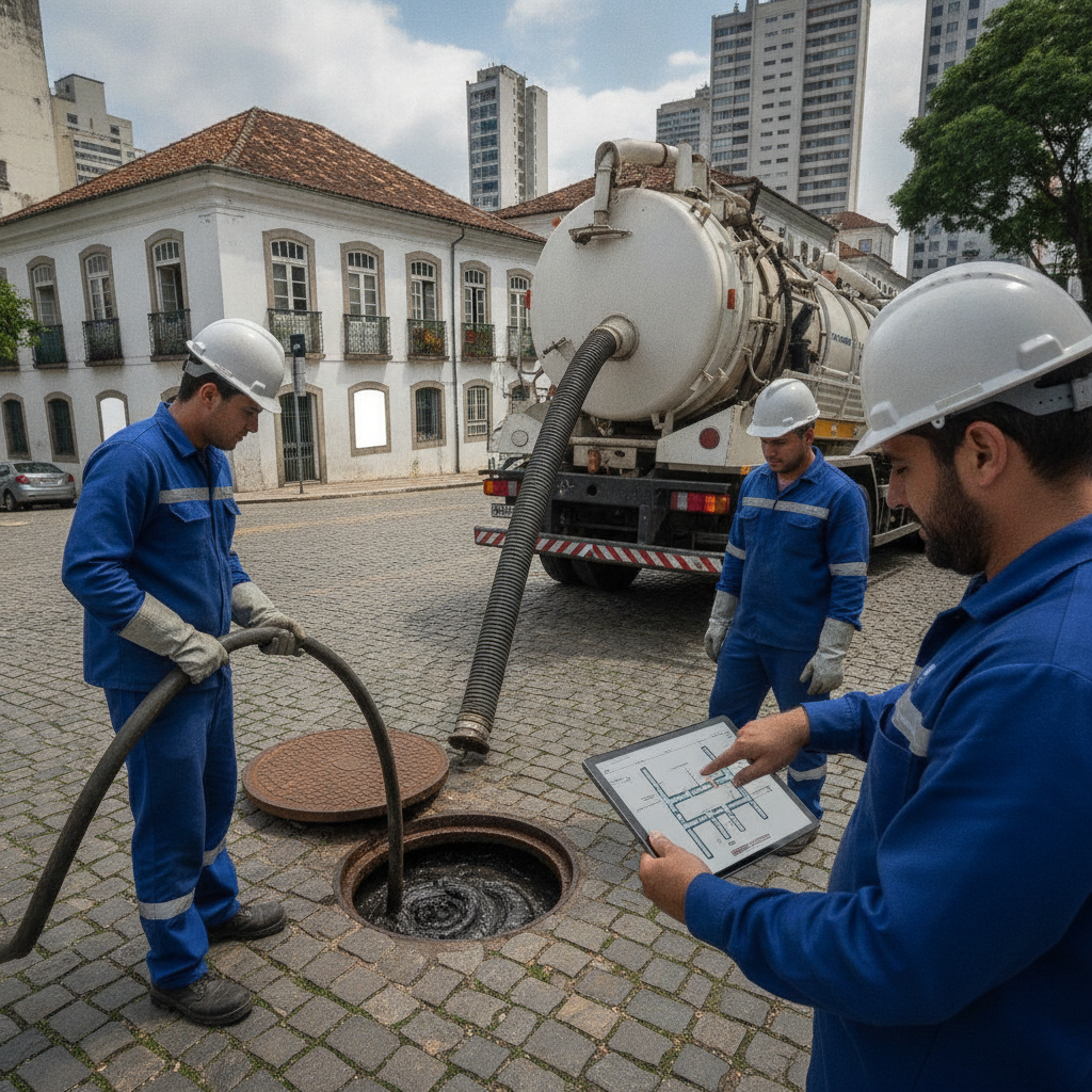 Tipos de Desentupimento de Esgoto em São Paulo