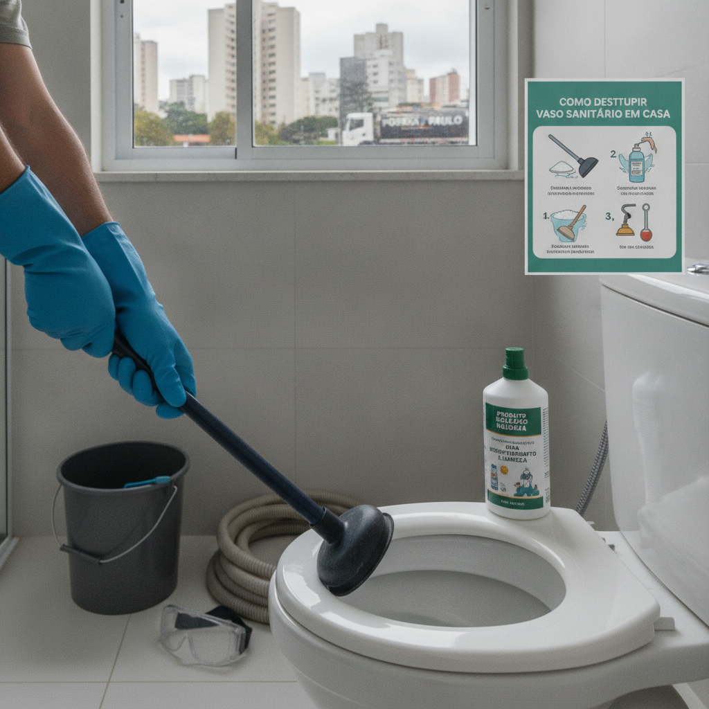 Como Desentupir Vaso Sanitário em São Paulo - Guia Completo