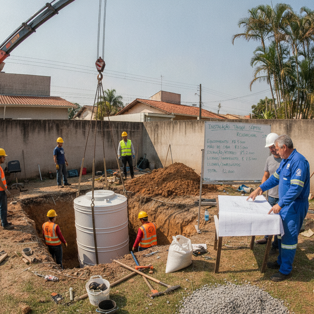 Como Funciona Sistema de Tanque Séptico Residencial SP