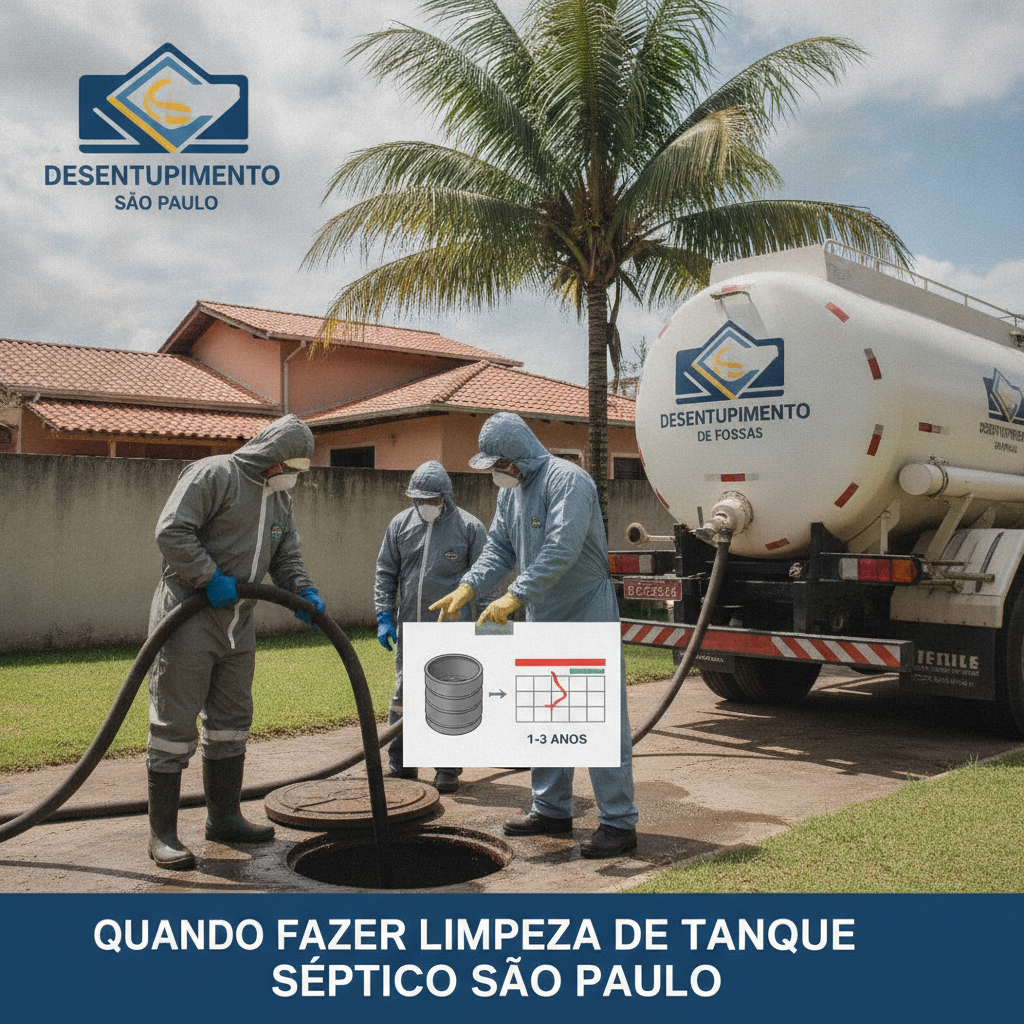 Quando Fazer Limpeza de Tanque Séptico São Paulo | LD SP