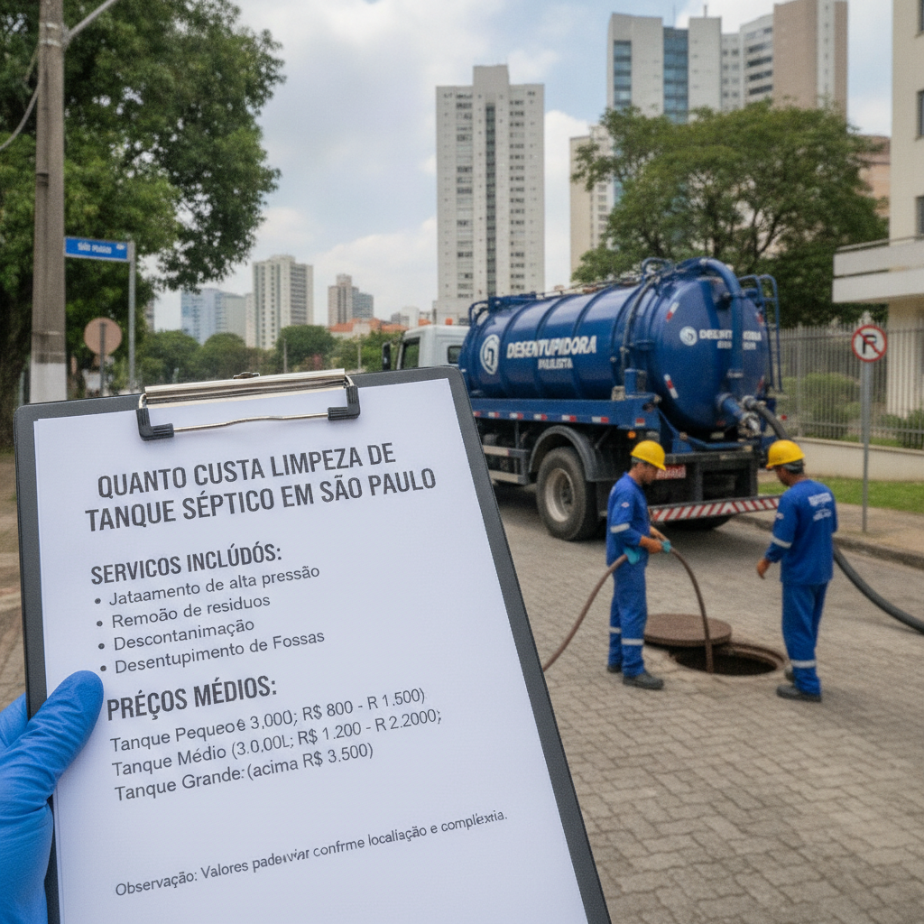 Quando Fazer Limpeza de Tanque Séptico São Paulo | LD SP